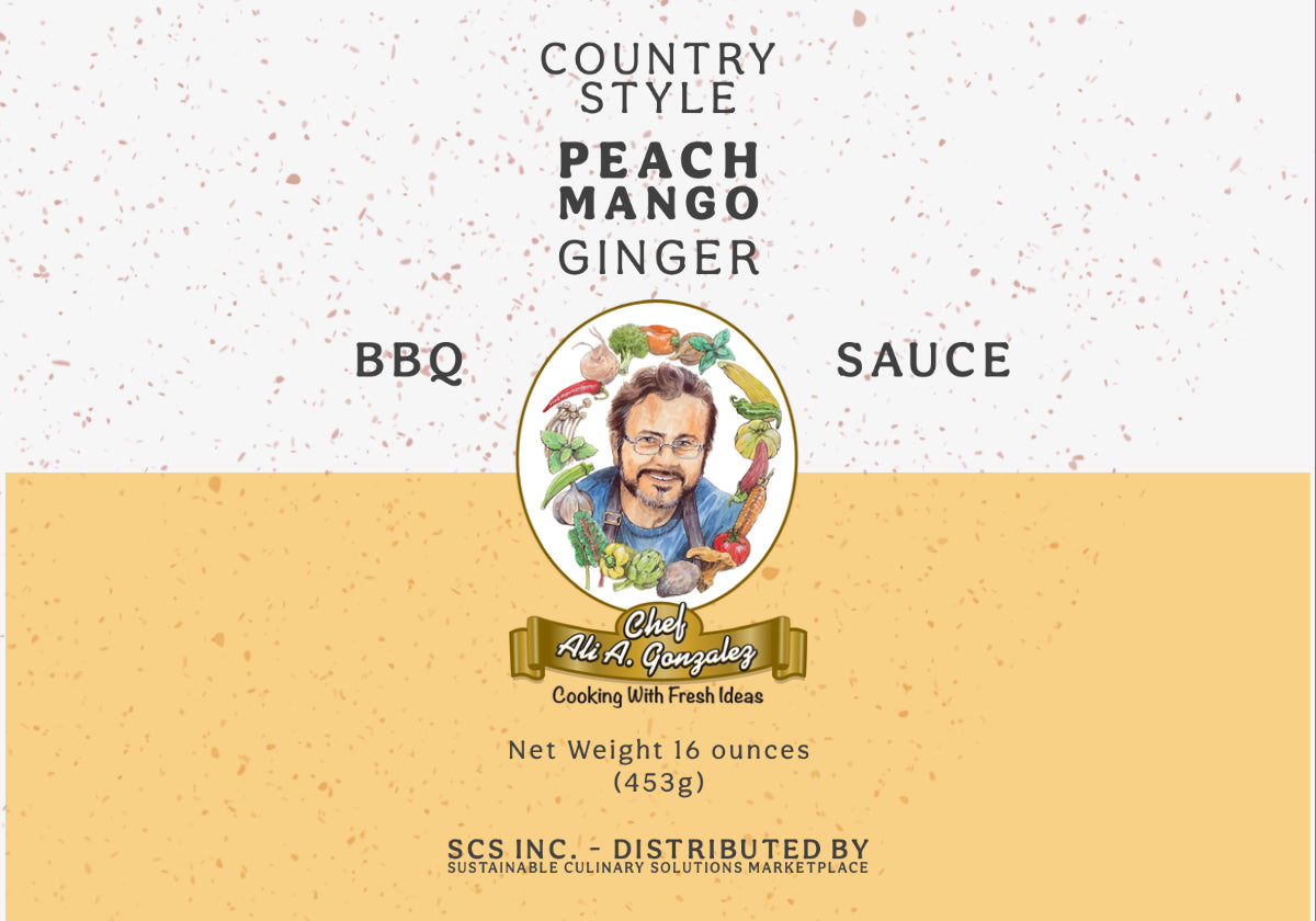 Peach Mango Ginger BBQ Sauce